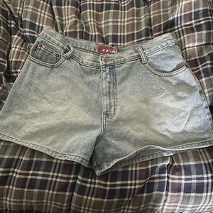Vintage Y2K Zana Di Blue Denim Jean Shorts Juniors Size 11 Sexy & 🥵